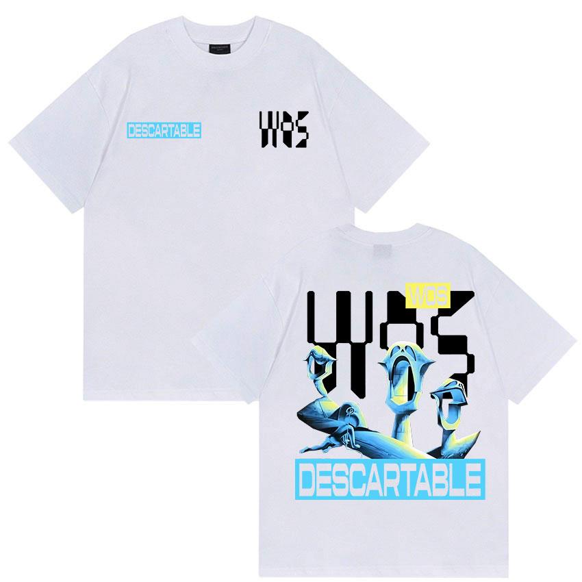 Rapper Wos Ds3 Album 2025 Logo Graphic T-shirt Men's Retro Fashion High Quality T Shirt Hip Hop Oversized Cotton Tees Streetwear