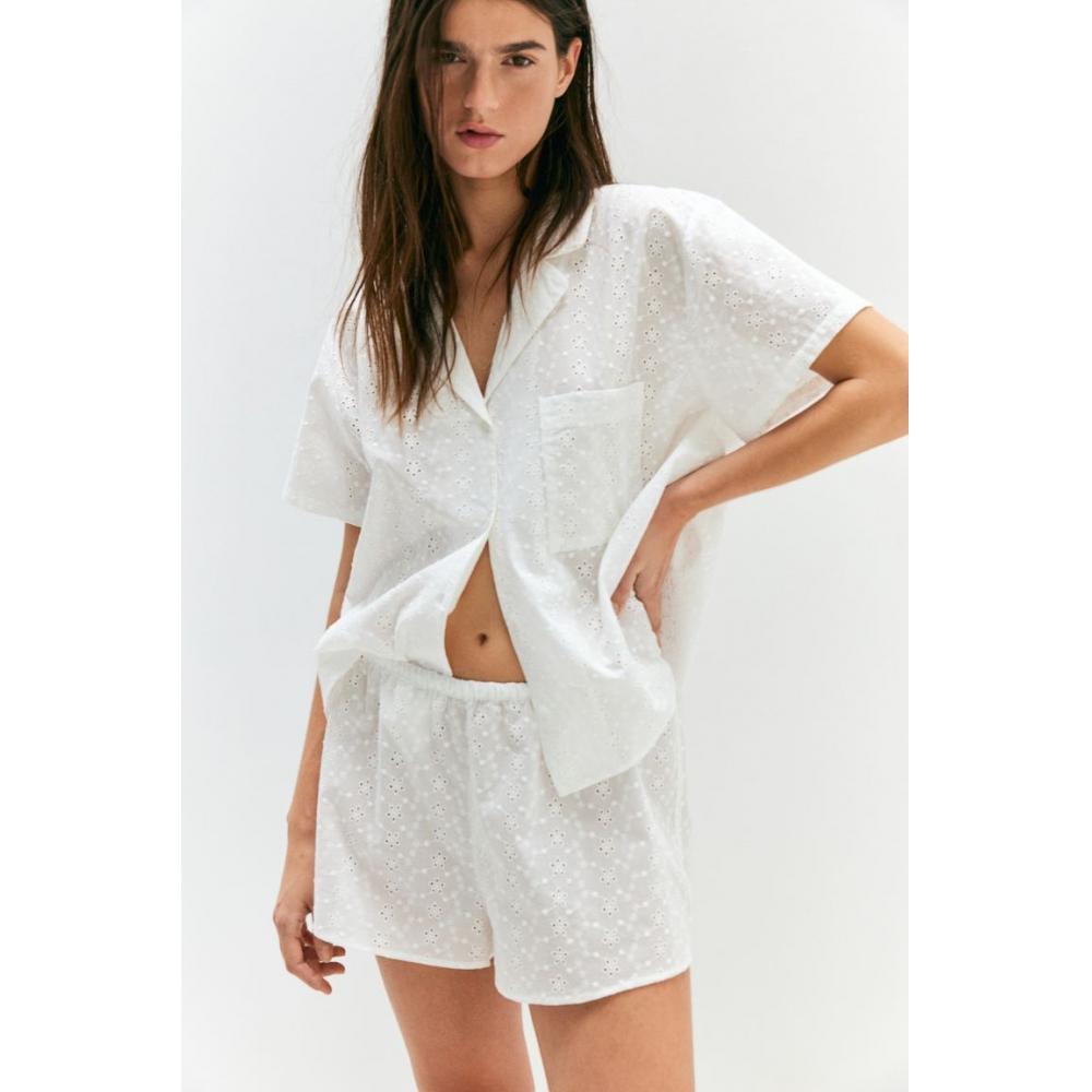 

Пижама HM Broderie Anglaise, белая