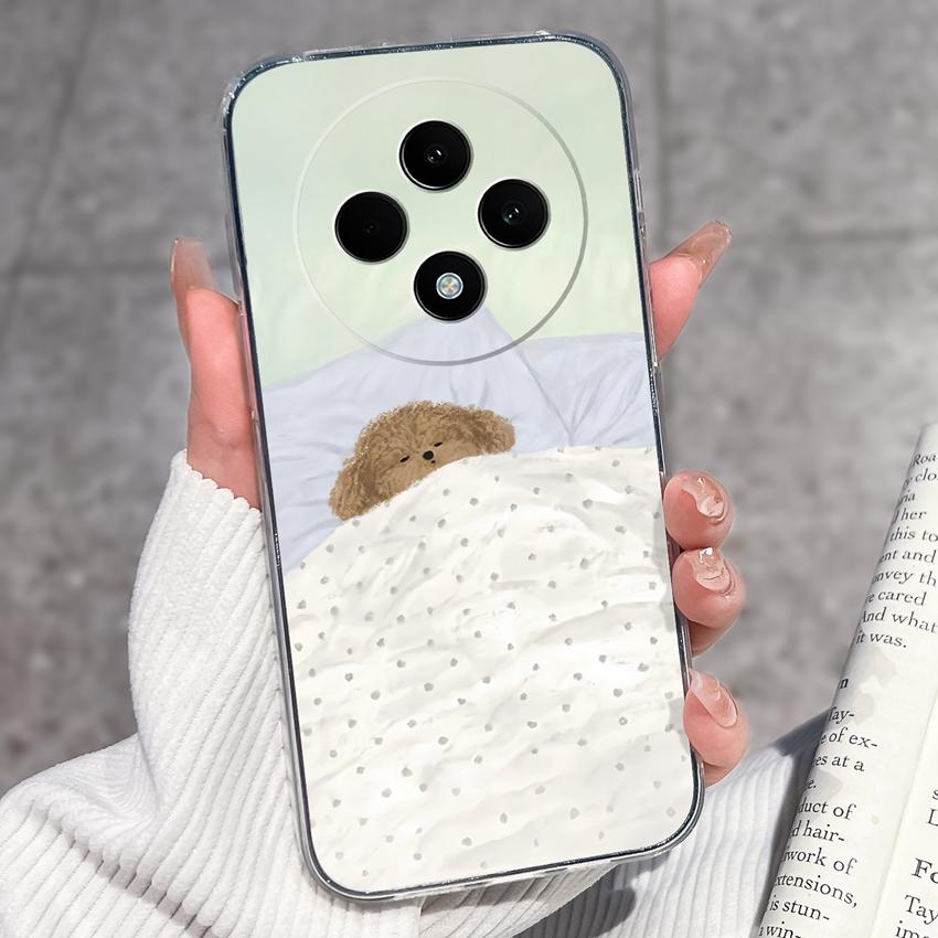 For OPPO F27 F29 F21 F19 F17 F11 Pro F15 F7X Phone Cover Cute Panda Piggy Patterns Transparent Ultra Thin TPU Premium Protection Case For OPPO Housing