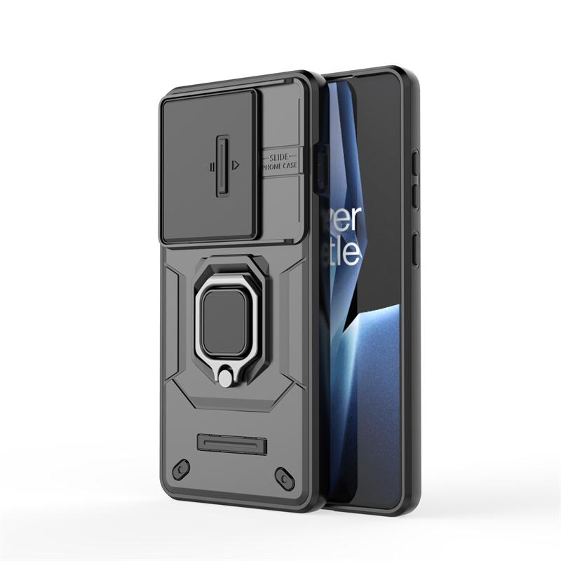 Shockproof Case For OnePlus Ace 5 Case For OnePlus Ace 5 Pro Ring Holder Magnetic Back Cover For OnePlus Ace 5 Push Window Case
