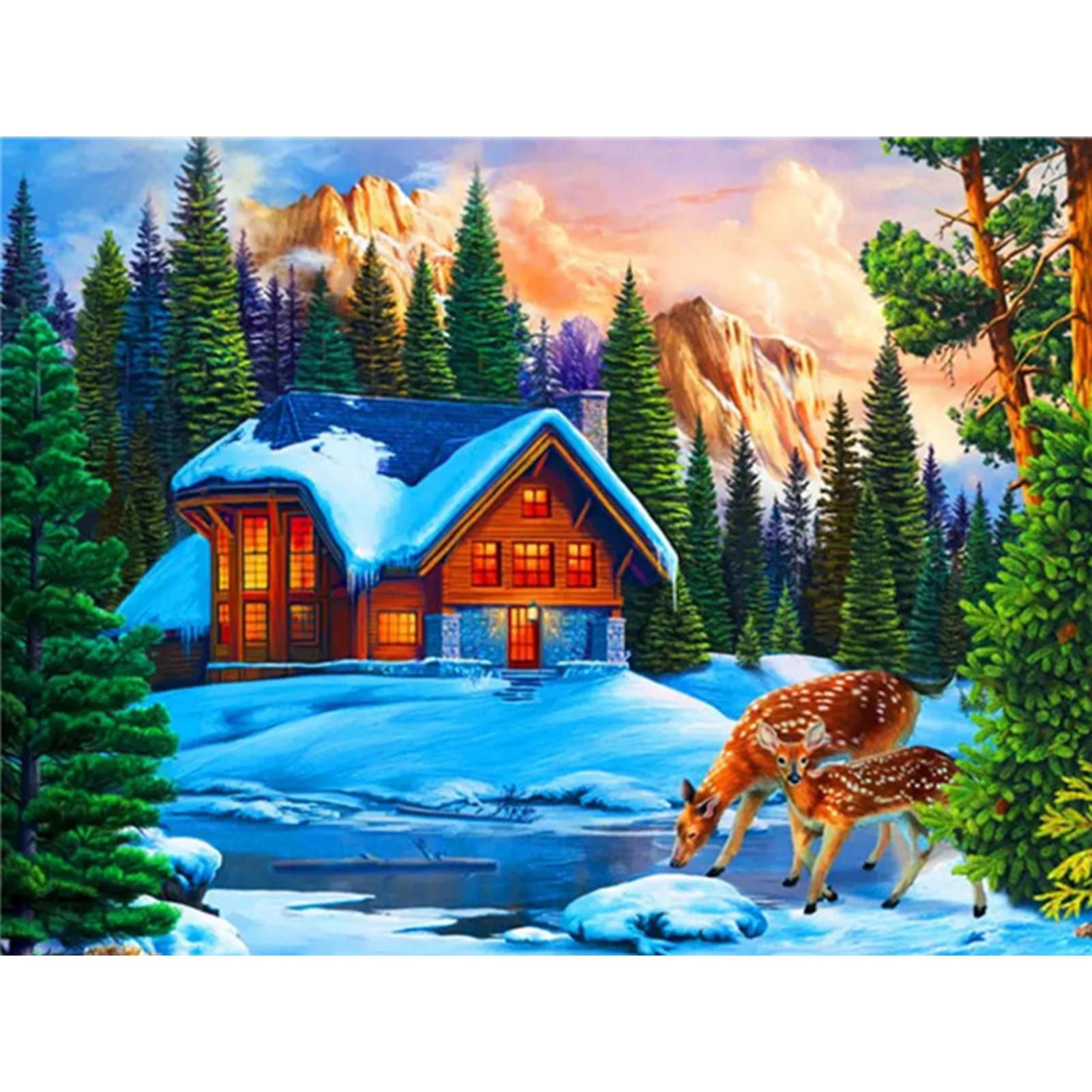 

Huacan 5D DIY Алмазная живопись Crystal Rhinestone Вышивка Главная стена Декор Подарок