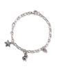 Polalita Surgical Chain Teddy Bear Star Charm Point Bracelet (Plt-Br-002_Sv)