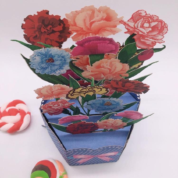 Delicate Handmade 3D Floral Popup Greeting Card Suitable For Various Celebration