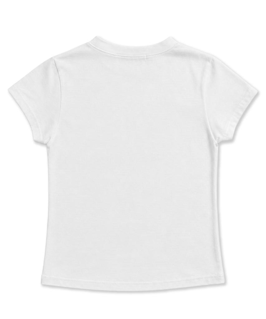 Damiswi Pony Graphic Diagonal Button T-Shirt_Ivory