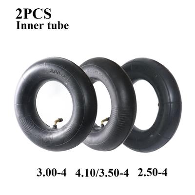 2PCS High Quality Black Butyl Rubber Inner Tube 2.50-4 3.00-4 4.10/3.50-4 Inner Tube Camera Electric Scooter Accessories
