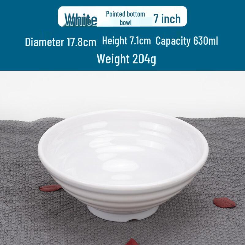 

A3 Melamine Imitation Porcelain Noodle Bowls 7 inch