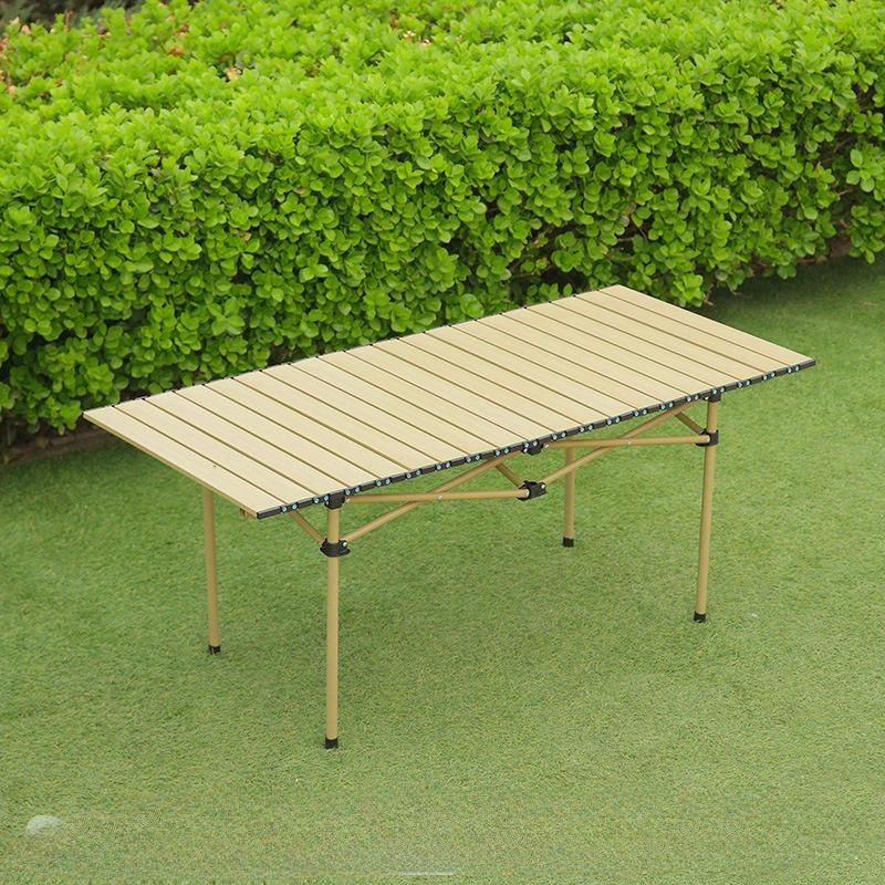 Outdoor Folding Table Chicken Rolls Table Stall Convenient Camping Table Picnic Chair Complete Set of Equipment Supplies