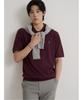 Binpolmen [Essential] Italian Cotton Collared Neck Knit Wine