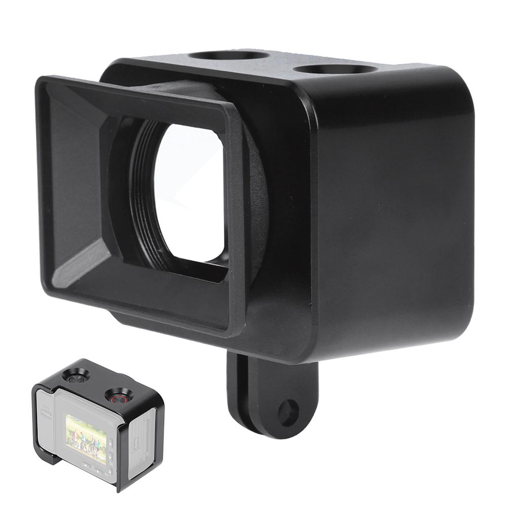 PU387B Aluminium Alloy Camera Protection Cage with UV Filter Lens Hood Sports Cameras Accessory for