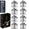 Stainless steel tableware set 8-person knife, fork and spoon set 48-piece set Color boxed steak knife