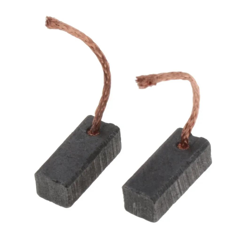 1 Coppia Spazzole di Carbone per Motore Elettrico 3/4/5/6/7/8/9/10mm Ricambio Meccanico per Alzacristalli Veicolo Auto Regolatore Tergicristallo