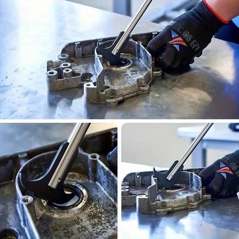 1pc Oil Seal Hook Oil Seal Wrench Puller Automotive Seal Puller Double Hook Grease Seal Remover Oil Seal Disassembly Tools