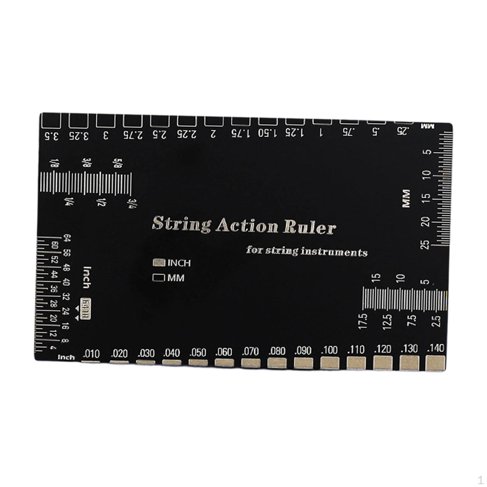 Stainless Steel Strings Action Ruler Guitar Setup Gauge Tool Luthier for square