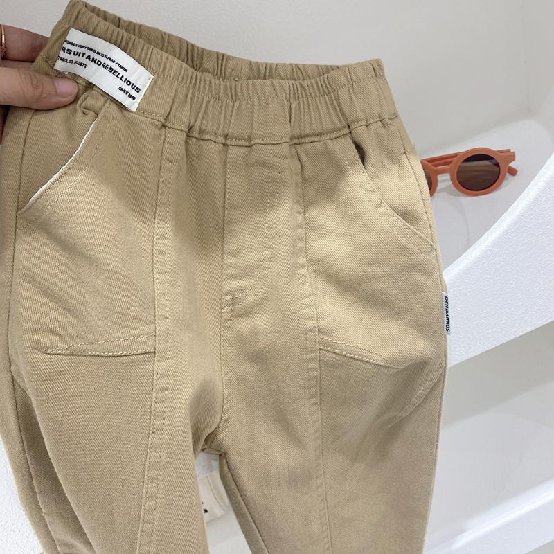 

Брюки для мальчиков Весенние и осенние брюки Детская мода осень Детская одежда, повседневные брюки для мальчиков 100 хаки