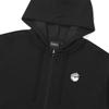 Knit-Like Half-Zip Hoodie Sweatshirt Black (Woman)