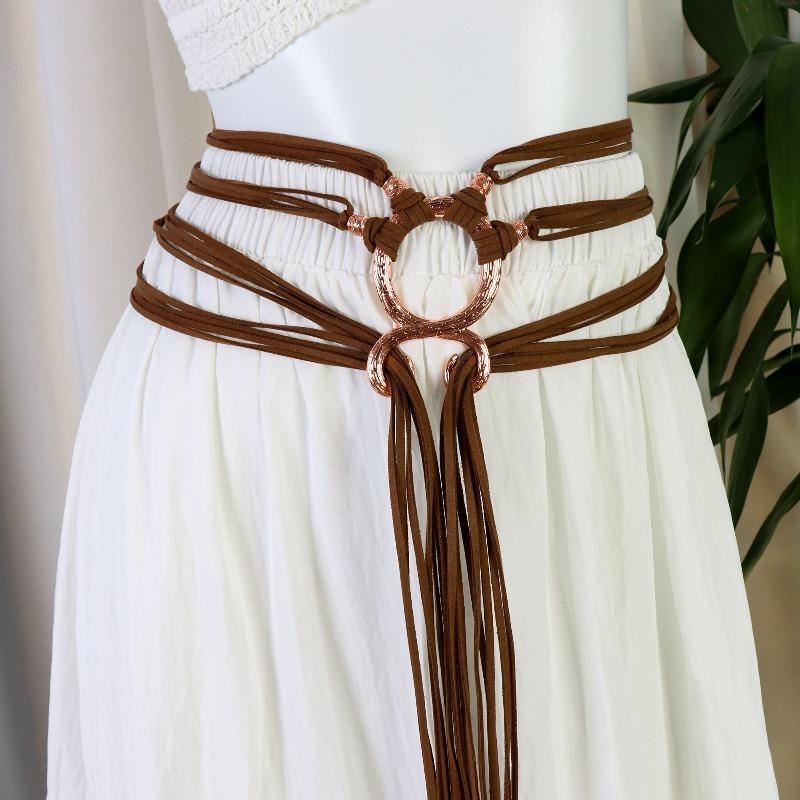 

Medieval Renaissance Vintage Belt with Casual Decorative Tie Belt Waistband Cord