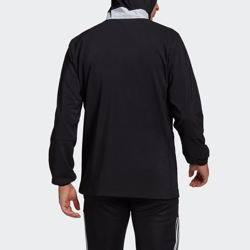 adidas Tiro21 Wb Soccer/Football Training Sports Hooded Logo Jacket Black Men's GP4967
