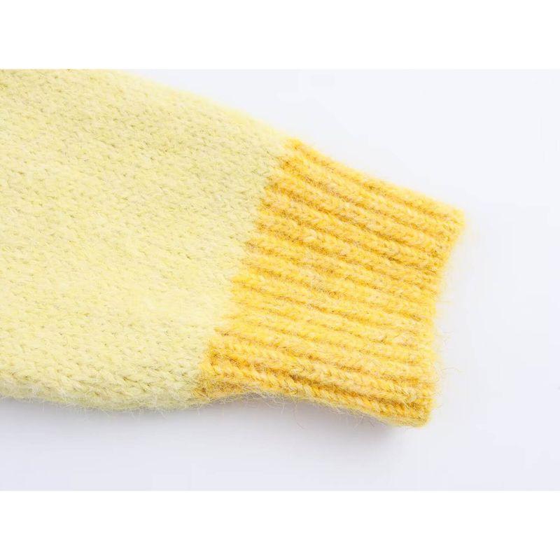 Kaslead New Women Clothes Western Style Fashion Simple Bow Decoration Knit Cardigan