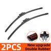 Car Wipers Double Rubber for Skoda Octavia A7 2012-2021 Front Brushes Cutter Automobiles Parts Accessories Windscreen Wipers Wear Parts
