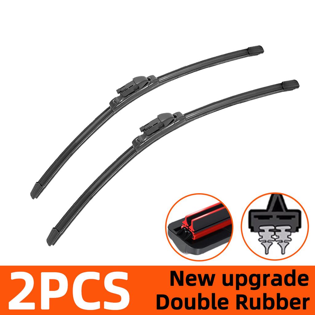 Car Wipers Double Rubber for Skoda Octavia A7 2012-2021 Front Brushes Cutter Automobiles Parts Accessories Windscreen Wipers Wear Parts