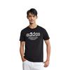 Adidas T Shirts Men's Black Crew Neck Moderate Straight Fit FM6242