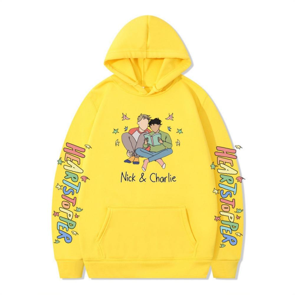 British Drama Nick and Charlie Heartstopper Hoodies Men Long Sleeve Sweatshirts Women Harajuku Streetwear Sudaderas