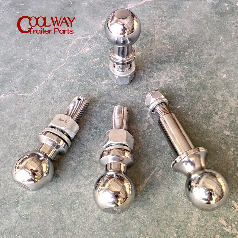 Special Lengthen Chrome Hitch Mount Tow Ball 50mm 2 INCH Shank Dia Coupling Trailer Parts RV Camper Caravan Accessories