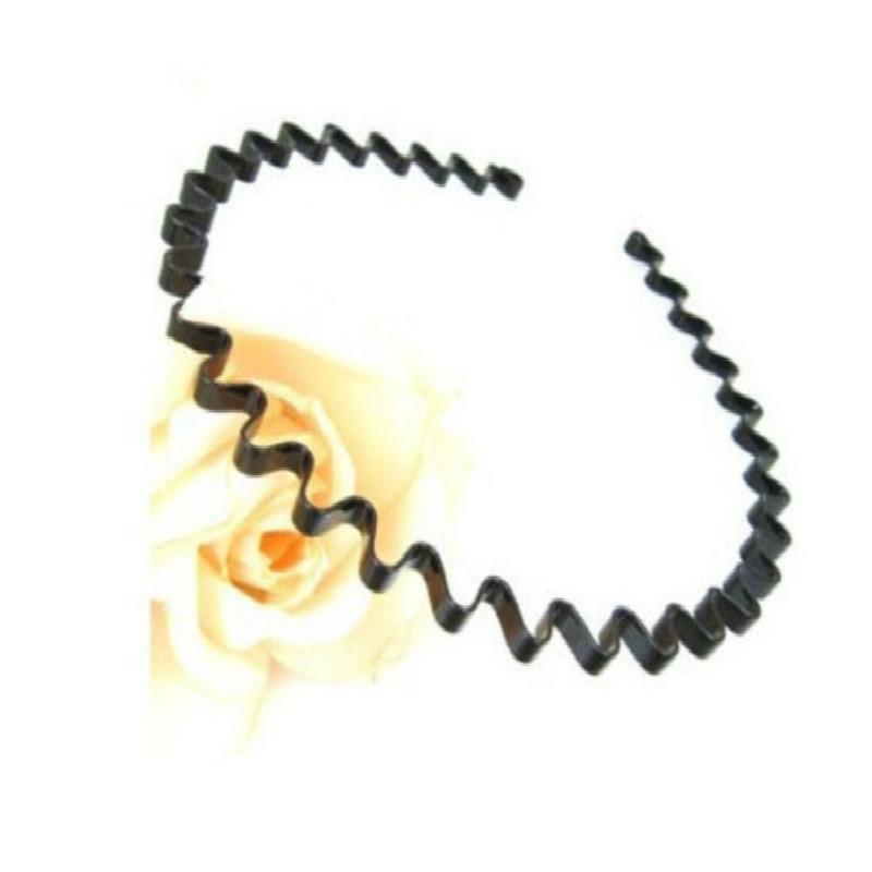 

Мужская и женская унисекс, черная волнистая обруч для волос, спортивная повязка на голову, повязка на голову, головной убор чёрный