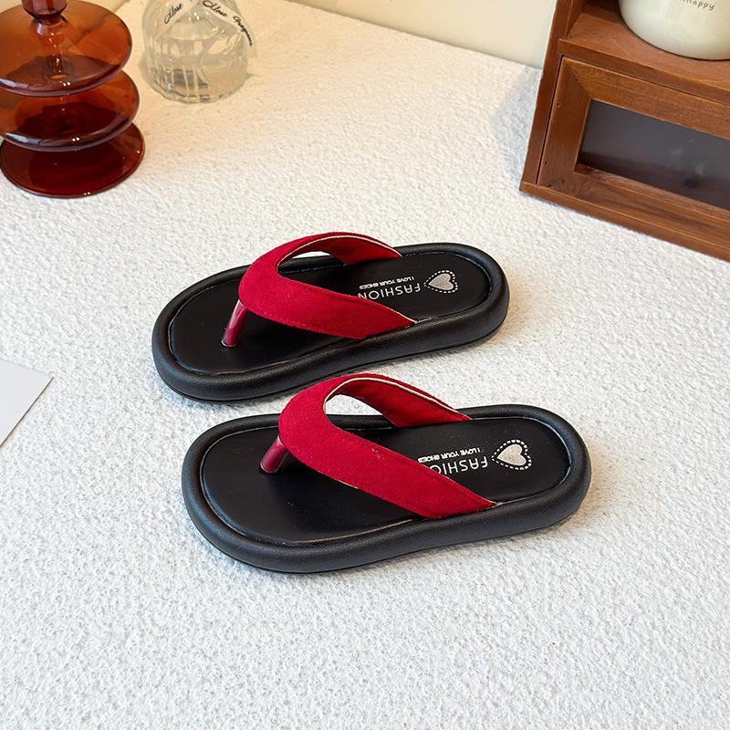 Girls' Fashionable Leopard Print Flip-Flops Summer New Soft Sole Outdoor Boys' Non-Slip Beach Sandals