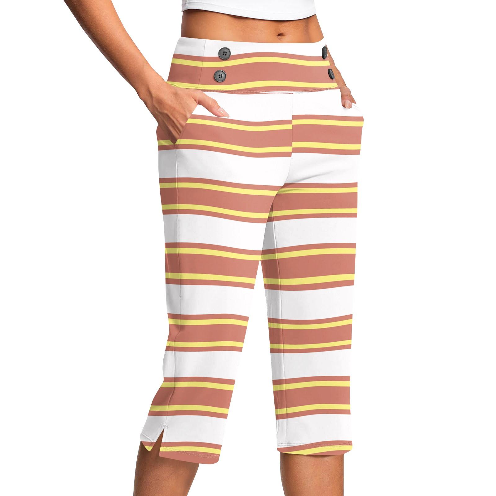 

Женские винтажные брюки с цветочным принтом, на пуговицах, с карманами, с разрезом, с высокой талией, спортивные, для йоги, повседневные XL розовый