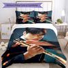 Set Biancheria da Letto 3 Pezzi Cha Eun woo Chiusura Copripiumino Include 1 Copripiumino e 2 Federe, Morbido e Confortevole per Tutte le Stagioni.