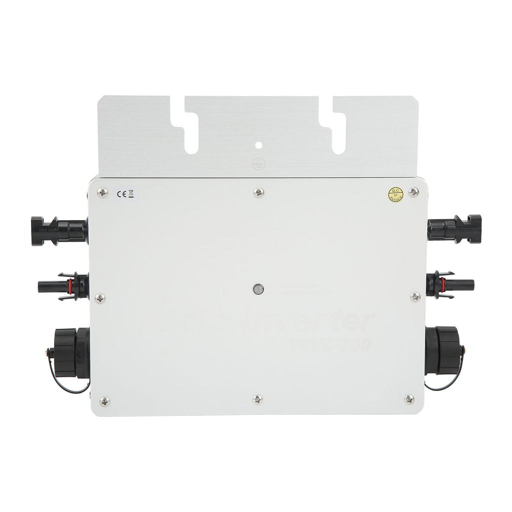 WVC700W Solar Grid Tie Inverter Solar PV Inverter with Waterproof LCD Screen Silver