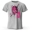 Japanese Samurai Print Men Pure Cotton Sports Running Short Sleeved Simple Style Fitness and Comfortable Plus Size Loose Tshirt