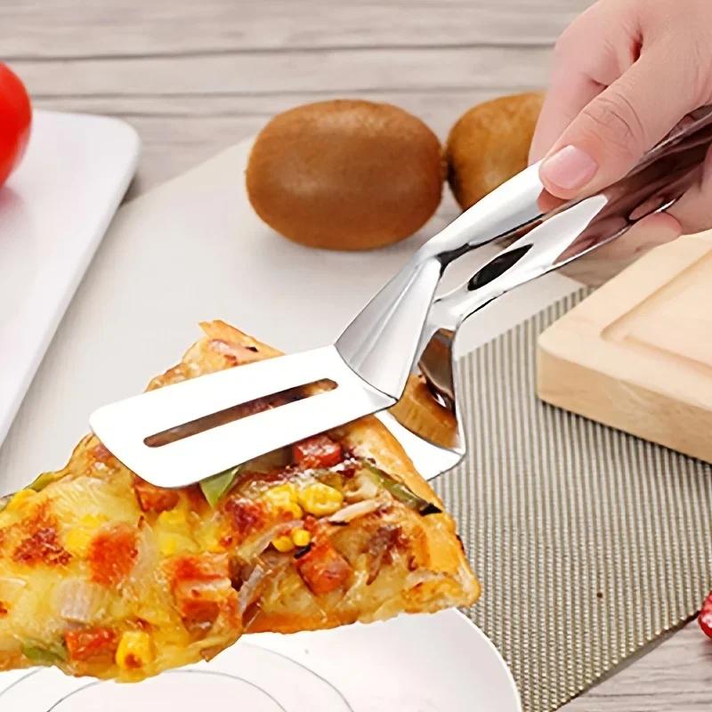 Thickened stainless steel steak with fish saute spatula Food tongs multifunctional kitchen barbecue utensils