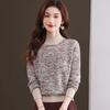 Cashmere Sweater Women Half Turtleneck Pullover Thickened Knitted Sweater and Loose Solid-colored Base Layer