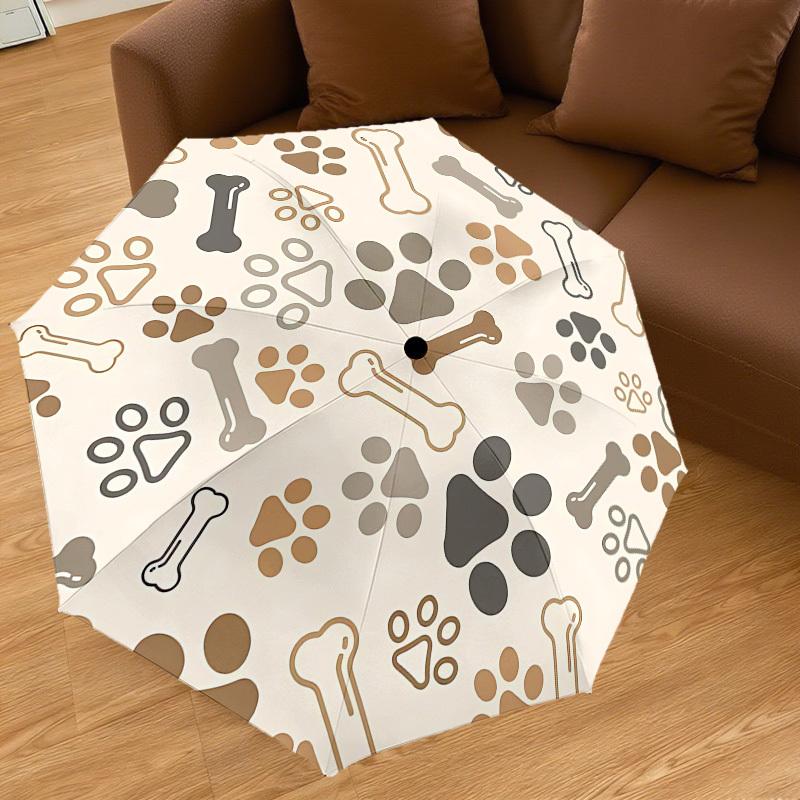 1PC bone paw Automatic Open/Close Umbrella with Windproof, 8-Rib Sturdy Canopy, Durable Ribs, Fashionable Design, 1307a