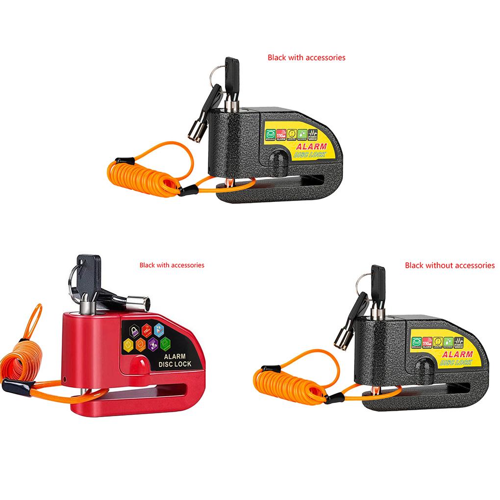 Motorcycle Disc Brake Sound Waterproof Security Lock Alarm Reminder Cable