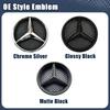 Naklejka Samochodowa Na Grill Do Benz Nowy Samochód Emblemat 3D Logo Na Przedni Grill Do Mercedes Benz GLC X253 GLE W166 C292 GLS X166 16-19 Mat