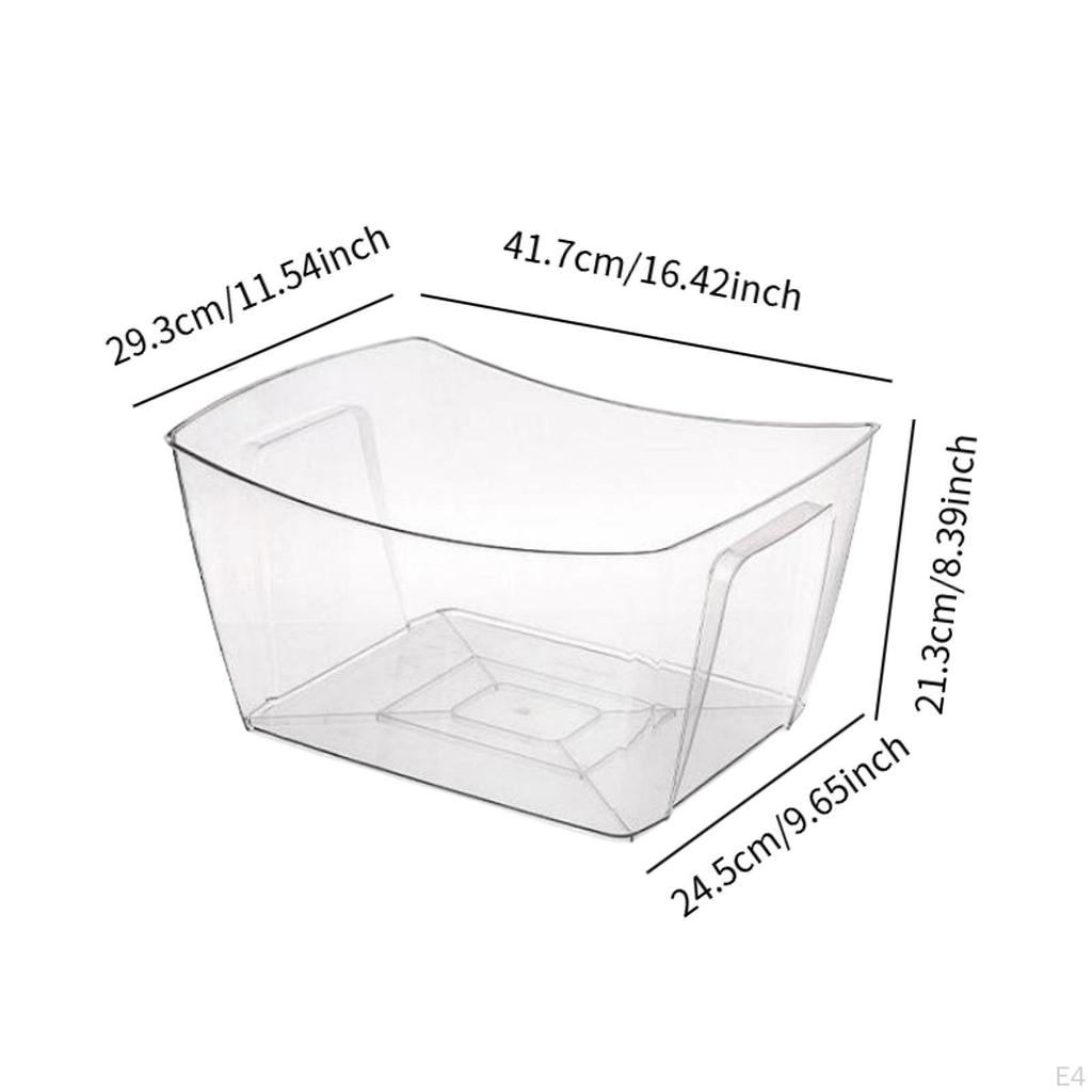 Eiskübel Bierkübel, tragbar, Barbedarf Aufbewahrungswanne Champagner Wein transparent für