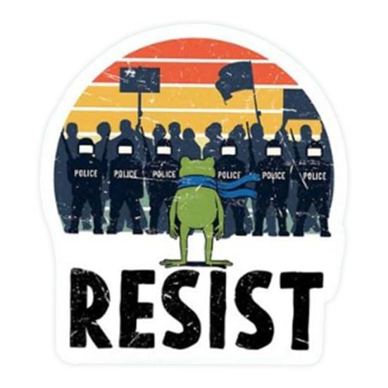 1/5/10/20/50/100Pcs Resist Frog Sticker Waterproof PVC Frog Meme Sticker Cell Phone Laptop Computer Helmet Water Bottle Decorative Animal Decal