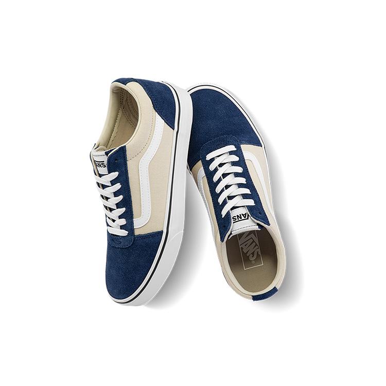 Vans Ward Low Top Sneakers Blue / Brown (Unisex) Skate Shoes VN0A5HTS80M