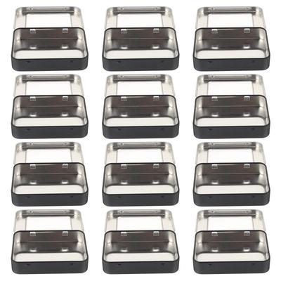 12 Pcs Boxes USB Keychain Storage Jewelry Container Tinplate Holder Pvc Drive Case
