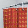 Red Flag Shower Curtain Vintage Soviet Union Communist Symbol Backdrop Decor Artistic Home Textile Modern Bathroom Accessories