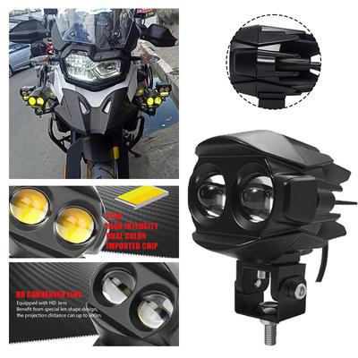 1/2 buc. faruri de ceață cu LED universale pentru motociclete, reflectoare, alb, galben, lampă de ceață auxiliară, faruri pentru motociclete pentru camion SVU UTV