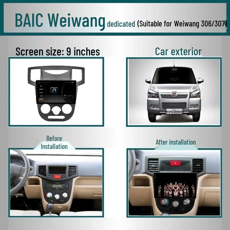 

BAIC Weiwang 306/307 Android Central Control Screen with Smart Navigation & Reversing Camera