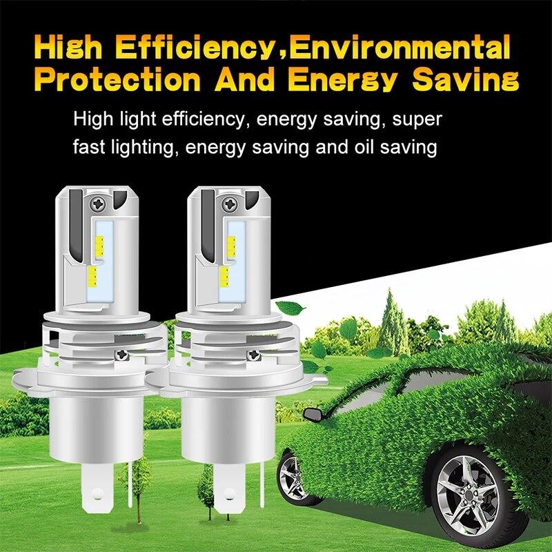 2pcs H7 H11 9005 H8 9006 H4 HB3 HB4 Car LED Headlight Bulbs 12V COB Chip Auto Motorcycle Head Fog Lamp 6000K Universal