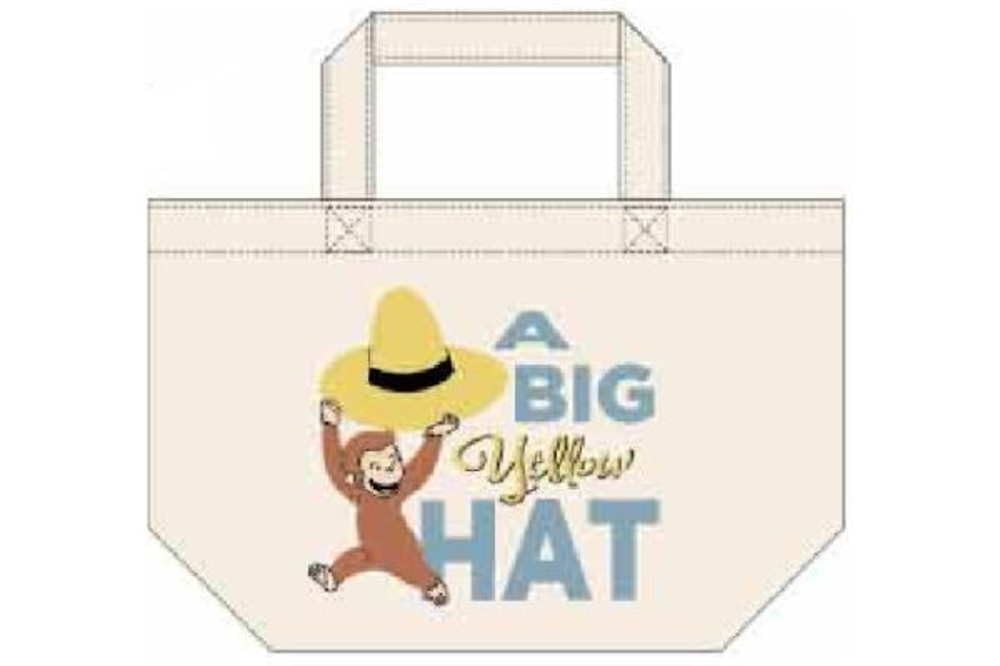 

Eye Planning Curious George Divider Handbag Bag Hat K7560A W34 x H22 x D14cm