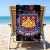 Hammer Football Printed Beach Towel, Super Soft Microfiber, Perfect Gift Birthday, for Pool, Beach, Travel, for Family and Friends