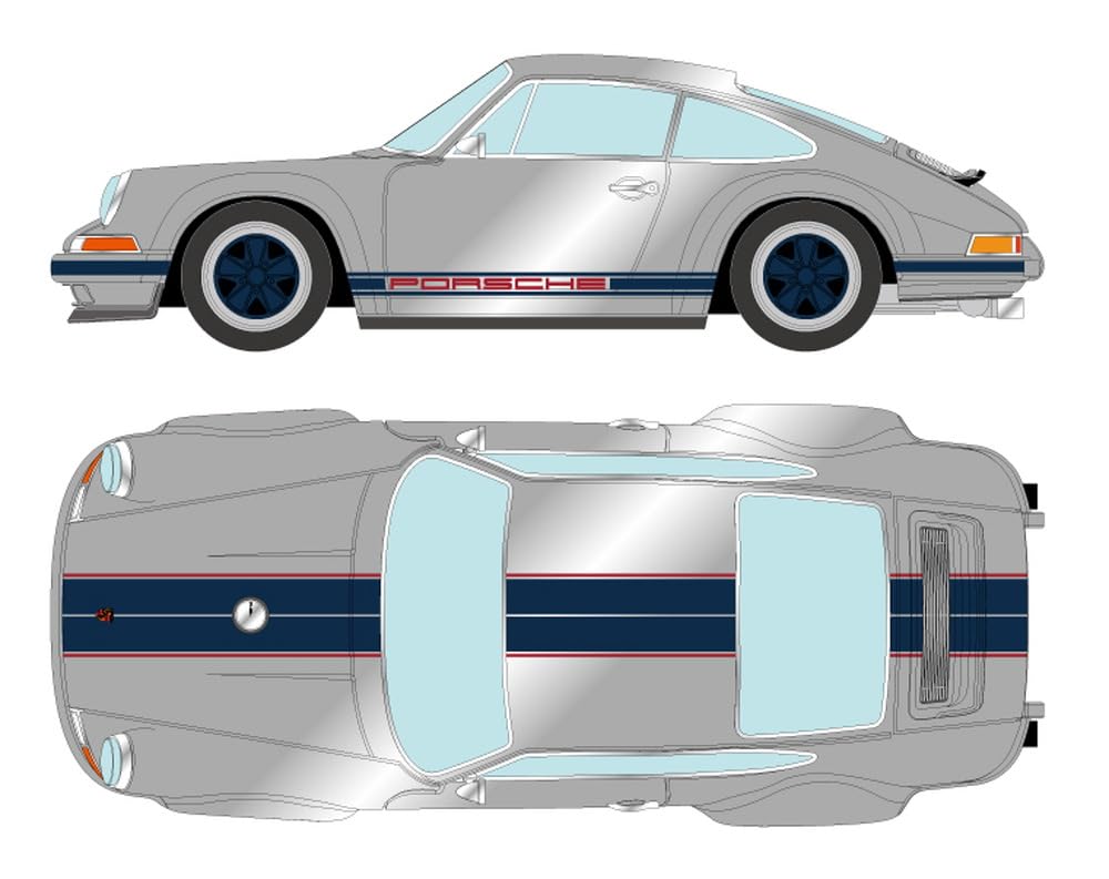 

Макияж EIDOLON Singer 911 Купе Титановые полосы Готовое изделие 1/18 (964) Серебристый/Темно-синий