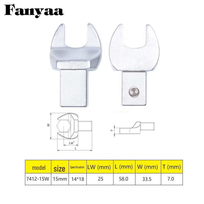 Clés dynamométriques Fanyaa Inserts à fourche